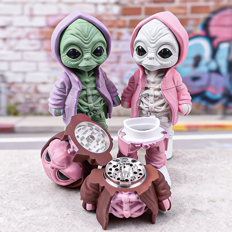 Herbal And Wellness - Funny Alien Herb Grinder Spice Grinder