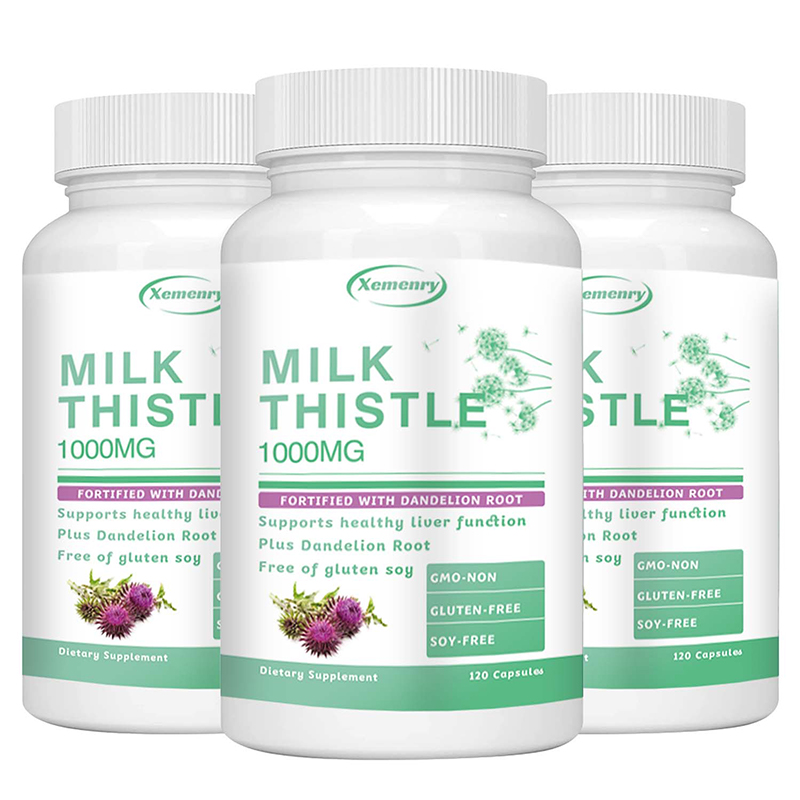 Milk Thistle Capsules 1000mg - - Milk Thistle Silymarin review and price