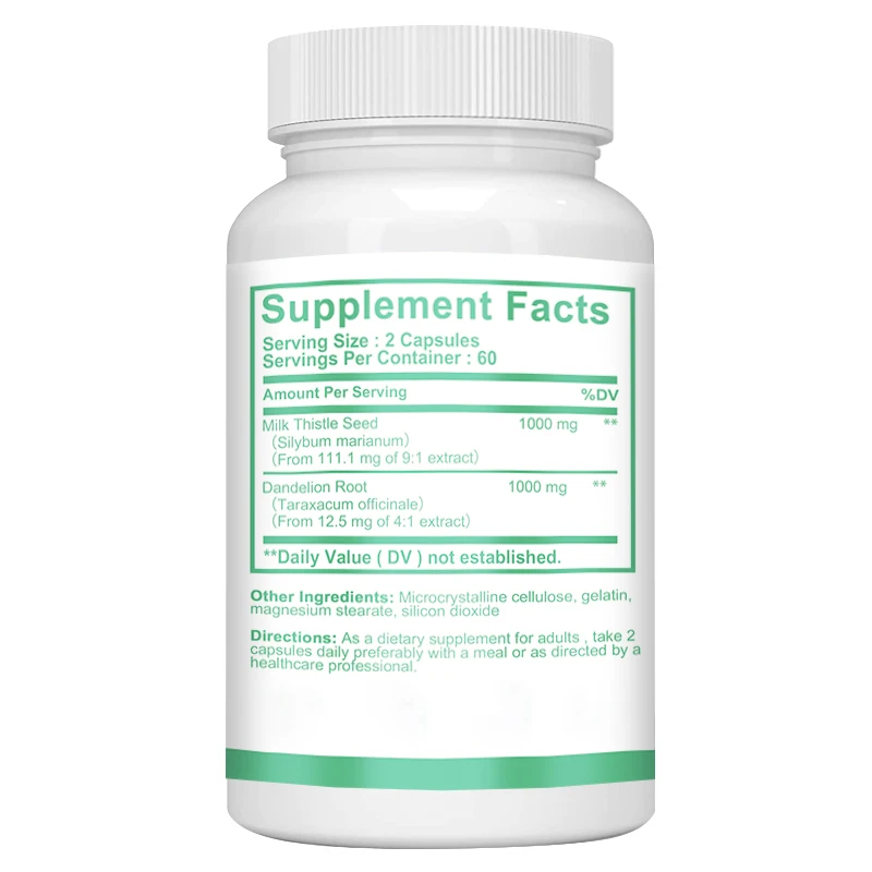 Milk Thistle Capsules 1000mg - - Milk Thistle Silymarin review and price