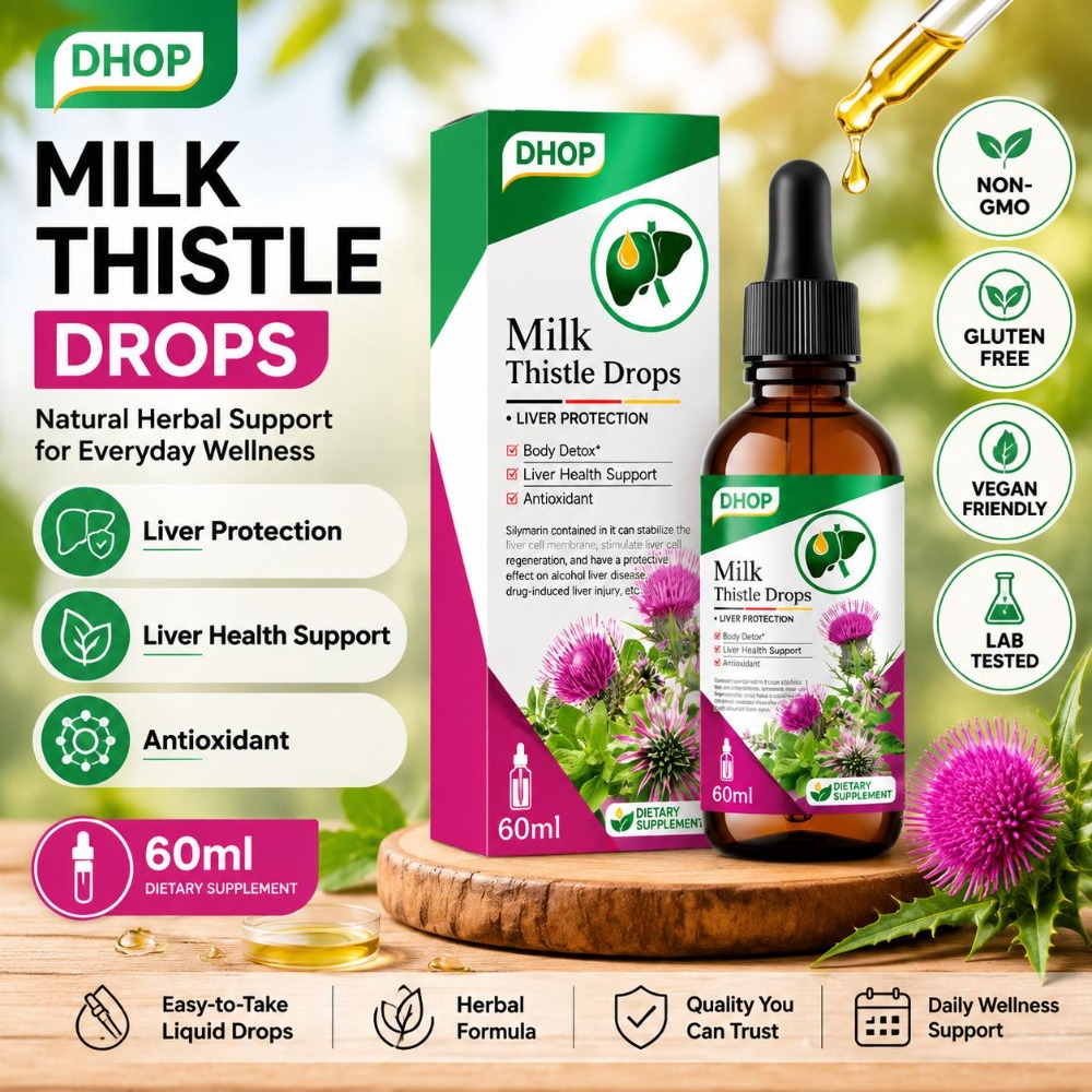 DHOP Milk Thistle Drops Silyma - Milk Thistle Silymarin review and price