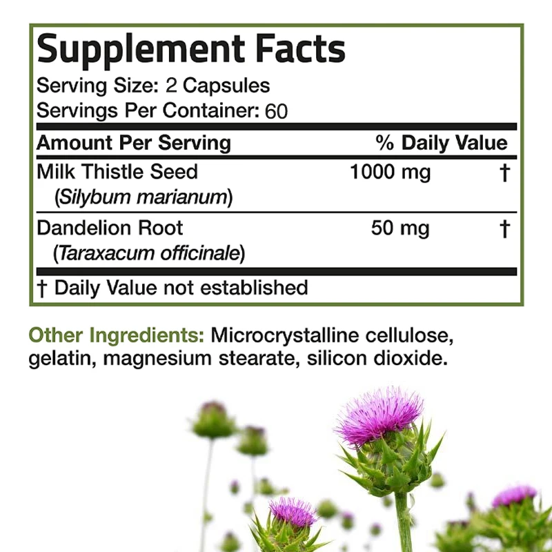 Natural Milk Thistle Supplemen - Milk Thistle Silymarin review and price