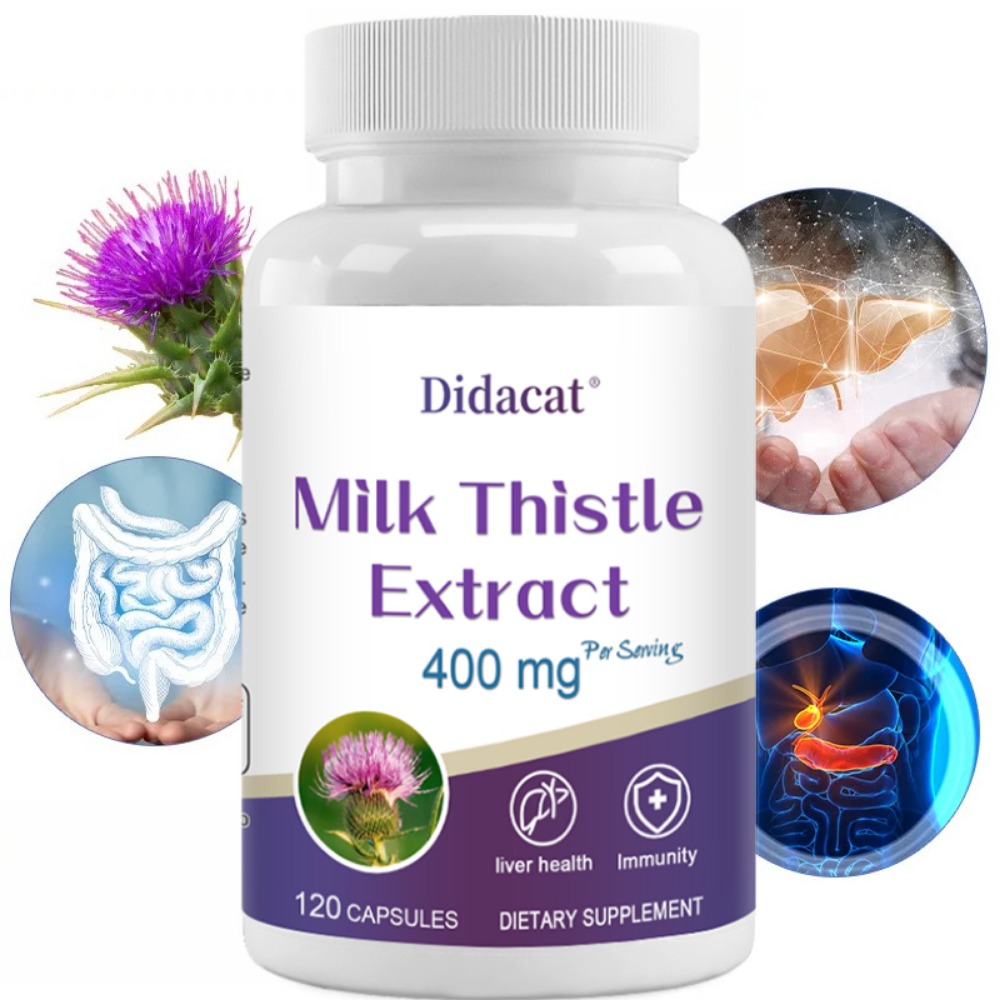 Milk Thistle Seed 400mg, 80% S - Milk Thistle Silymarin review and price