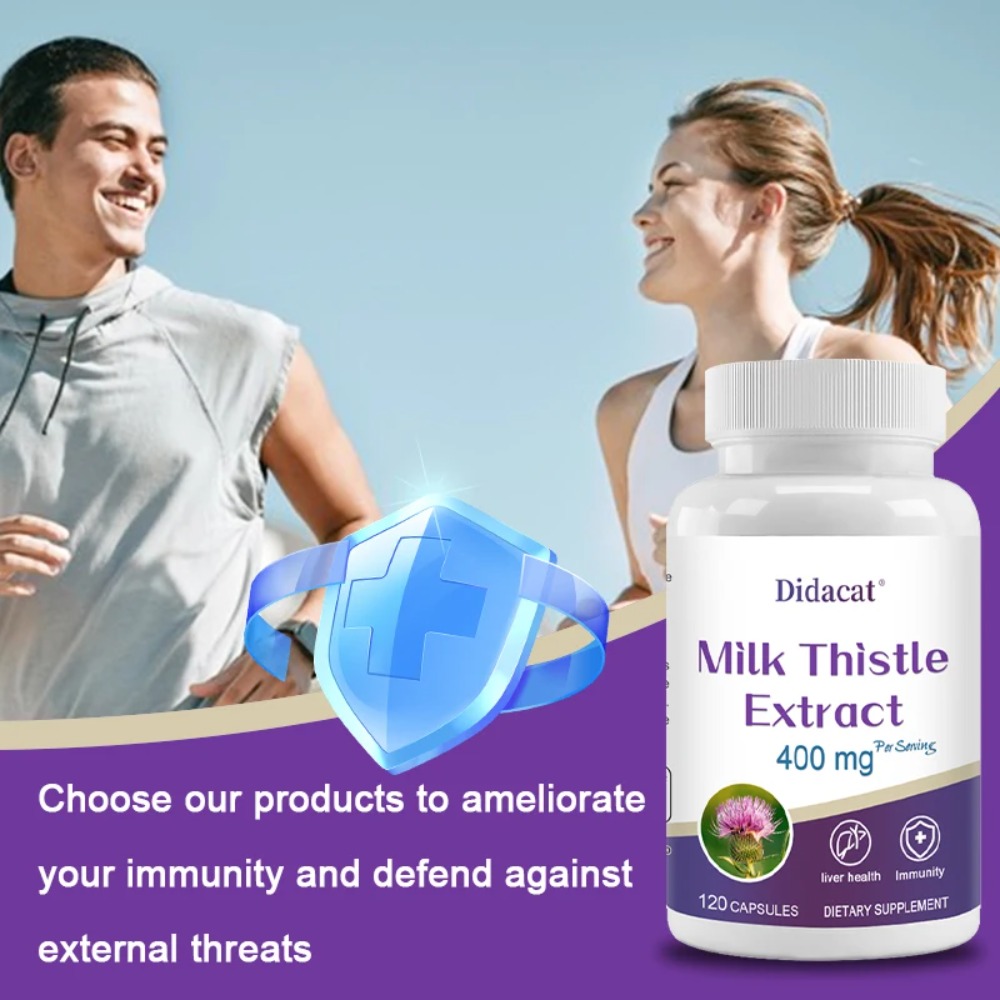 Milk Thistle Seed 400mg, 80% S - Milk Thistle Silymarin review and price