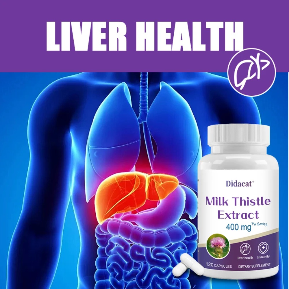 Milk Thistle Seed 400mg, 80% S - Milk Thistle Silymarin review and price