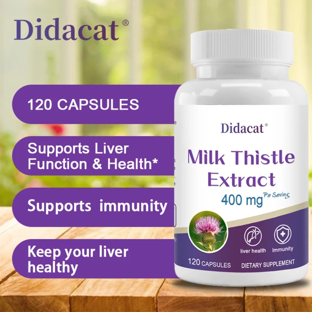 Milk Thistle Seed 400mg, 80% S - Milk Thistle Silymarin review and price